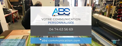 ABS Communication - Enseigne, logo, devanture, covering - Roanne Thizy à Mably